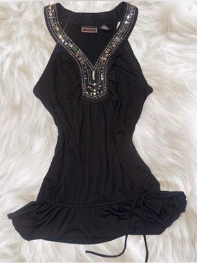 Vintage Y2K Bohemian Beaded Tank ✨